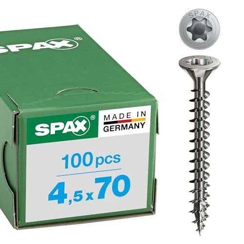 Offerta a tempo: Spax - Vite universale a testa svasata T-STAR plus, 4CUT, filettatura piena, in acciaio inox A2, 1.4567-1197000350163, 1197000450703 - 0.00% da 20.67 € a 20.67 €