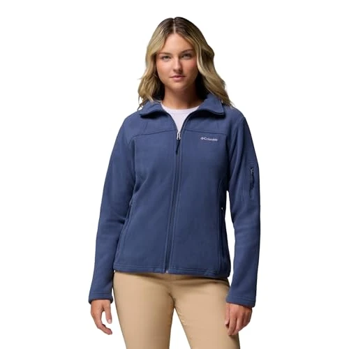 Oferta limitada: Columbia Fast Trek Jacket, Chaqueta De Forro Polar Con Cremallera para Mujer, Nocturnal, Talla XL de 60.00 EUR a 29.10 EUR (ahorro 52%)
