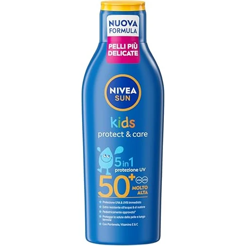 Limited-time offer: NIVEA Kids Protect and Care Lotion 200 ml / 6.76 fl oz, Gentle Daily Outdoor Care for Children, Water Resistant Formula, Lightweight Easy Application, Family Travel Size Bottle from $27.51 to $27.51 (save 0.00%)