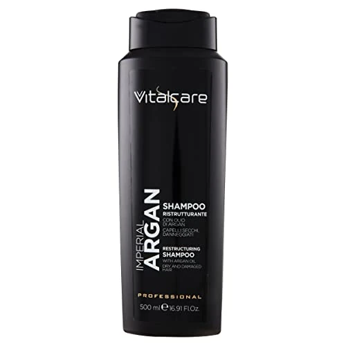 Offerta a tempo: Vitalcare | Imperial Argan - Shampoo Capelli Ristrutturante, per Capelli Secchi e Danneggiati, Shampoo Ristrutturante con Olio d'Argan, 500 ml - 27% da 3.29 € a 2.39 €