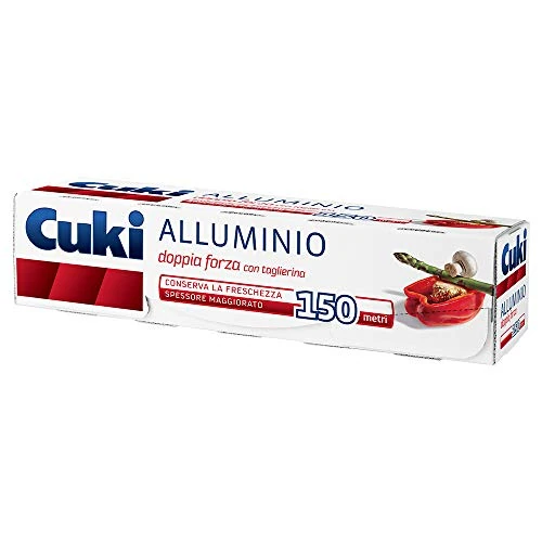 Offre limitée : Cuki – Aluminium 150 mètres, avec cutter, double force de 18.50 € à 18.50 € (0.00% de remise)