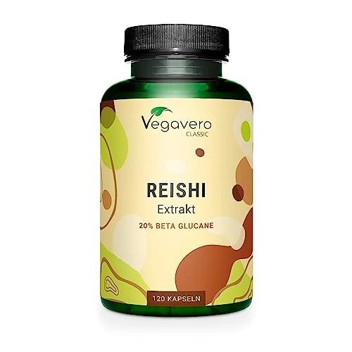 Limited-time offer: Vegavero Reishi Mushroom Extract | 13,000 mg (10:1) Ganoderma Lucidum | 120 Capsules | 40% Polysaccharides & 20% Beta Glucans | NO Additives | Vegan from 19.95 GBP to 19.95 GBP (save 0%)