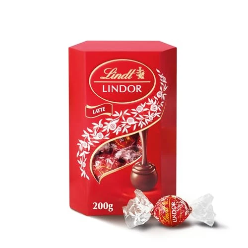 Lindt Lindor Bombones de Chocolate con Leche - Aprox. 16 bombones, 200 g