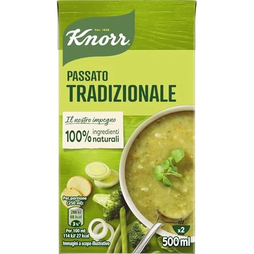 Offerta a tempo: Knorr Passato di Verdure Tradizionale, zuppa cremosa pronta da gustare 500g - 0.0% da 1.65 € a 1.65 €