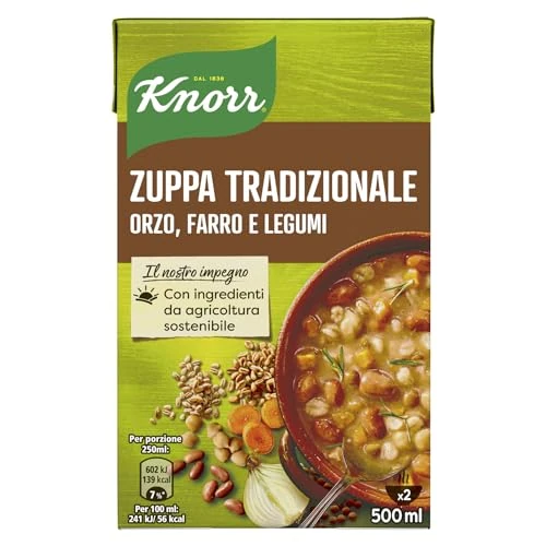 Offerta a tempo: Knorr Zuppa Tradizionale, Piatti Pronti Knorr con Ingredienti Naturali — 39% da 2,29 € a 1,39 €
