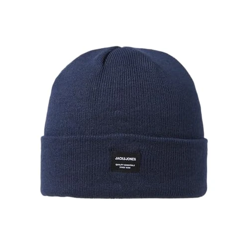 Limitiertes Angebot: JACK & JONES Herren Jjdna Beanie Noos Strickm tze, Blau (Navy Blazer Navy Blazer), Einheitsgröße EU von 12.99 EUR auf 8.76 EUR (Spare 33%)