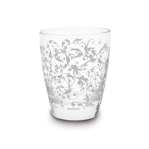 Excelsa Domus Glasses Set, Glass, 2 Pieces 2 pieces bianco