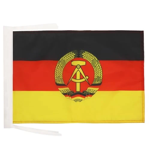 Zeitlich begrenztes Angebot: AZ FLAG Flagge DEUTSCHE DEMOKRATISCHE Republik 45x30cm mit Kordel - DDR Fahne 30 x 45 cm - flaggen Top Qualität von 7.46 € auf 7.46 € (0.00% Rabatt)