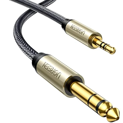 Offerta a tempo: UGREEN Cavo Audio Jack Professionale, Cavo AUX 3,5mm a 6,35mm TRS Cavo Stereo Aux — 30% da 15,99 € a 11,19 €