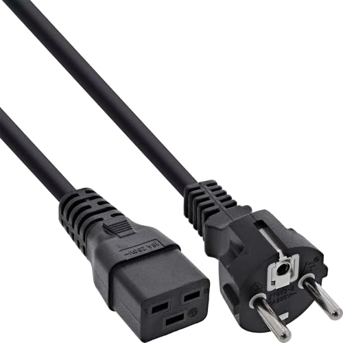 Offerta a tempo: InLine 22287 Cavo Alimentazione 16A, Spina Schuko CEE-7/7 a Presa IEC-320-C19, 1.5 m, Nero - 0.00% da 14.36 € a 14.36 €