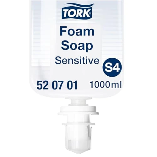 Tijdelijke aanbieding: Tork Extra Mild Schuimzeep S4, Geurvrij, Allergievriendelijk, Premium, 1 x 1000 ml, 520701 van 18.99 € naar 13.19 € (31% korting)