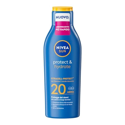 Limited-time offer: NIVEA SUN Protect & Moisture Sun Lotion 200 ml (6.76 fl oz), Water-Resistant Body Sun Care Lotion with Nourishing Moisture Formula, Lightweight Fast-Absorbing Textur for Everyday Use from $24.98 to $24.98 (save 0.00%)