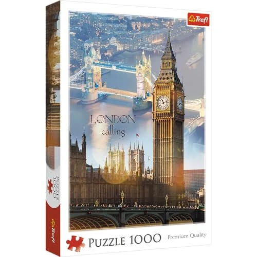 Oferta ograniczona: Trefl - Puzzle Londyn o Świcie - 1000 Elementów, Anglia, Stolica, Miasto, Poranek, Big Ben, Tower Bridge, Układanka DIY, Kreatywna Rozrywka, Puzzle Klasyczne dla Dorosłych i Dzieci od 12 Lat z 19.00 EUR na 19.00 EUR (znizka 0%)