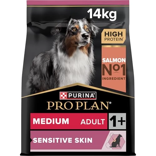 PRO PLAN Medium Sensitive Skin Adult 1+ Dry Dog Food Salmon 14kg Pack