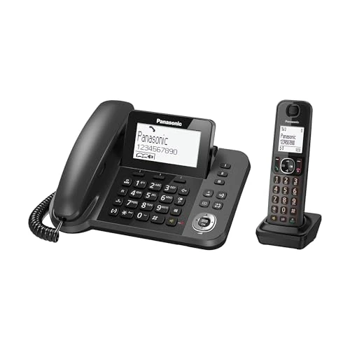 Panasonic KX-TGF310 - telephones (DECT, Desk, Black, LCD, AAA, Polyphonic)