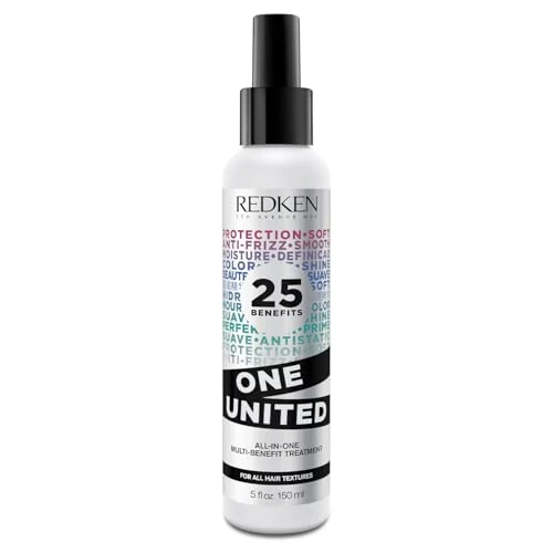 Tratamiento Multibeneficios de Redken, Spray Hidratante para Todo Tipo de Cabello, Protección Térmica y Antirotura, One United, 1 x 150 ml (El envase puede variar)