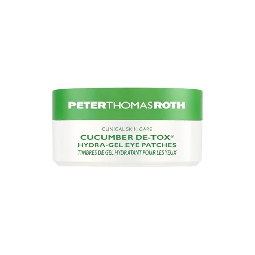 Offerta a tempo: Peter Thomas Roth Cucumber De-Tox™ Hydra-Gel Eye Patches - 15 Paia | Patch Occhi Idratanti e Decongestionanti con Cetriolo, Camomilla e Acido Ialuronico | Per Occhiaie, Gonfiore e Linee Sottili - 35% da 35.95 € a 23.49 €