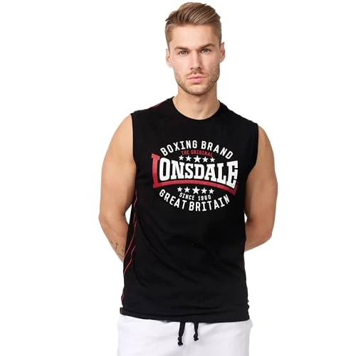 Offerta a tempo: Lonsdale St.Agnes Shirt, Nero, XXL Uomo - 21% da 19.90 € a 15.81 €