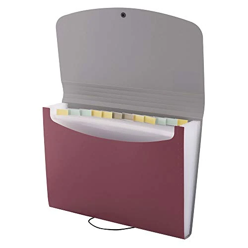 Offre limitée : D.RECT 5888 Classeur à compartiments pour documents - Avec compartiments - 12 compartiments A4 - Rouge - 7540 de 11.88 EUR à 11.88 EUR (remise 0%)