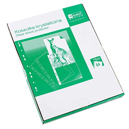 Offre limitée : D.RECT Lot de 100 Pochettes Perforées A4 – 55 Microns – Pochettes Perforées Transparent Lisse – Emballage Carton – Protège-Documents pour Bureau, Maison, École – Rangement Sécurisé de 13.86 € à 13.86 € (0.00% de remise)