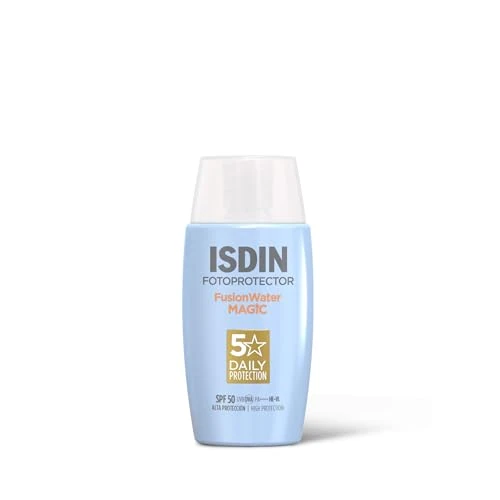 Oferta limitada: ISDIN Fotoprotección Fusion Water MAGIC SPF 50, Protector Solar Facial en Crema con Ácido Hialurónico y Textura Ultraligera que No Irrita los Ojos, 50 ml de 26.95 EUR a 21.06 EUR (ahorro 22%)