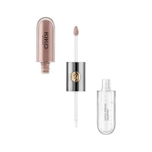 Offerta a tempo: KIKO Milano Unlimited Double Touch 130 | Rossetto Liquido In 2 Step, Finish Luminoso. Tenuta Fino A 12 Ore. Base Colorata No Transfer - 30% da 14.99 € a 10.54 €