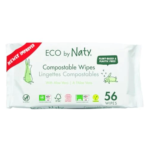 Oferta limitowana: Eco Baby Wipes Sensitive with Aloe Vera 56 Pieces Naty z 42.04 zł na 42.04 zł (oszczędź 0.00%)