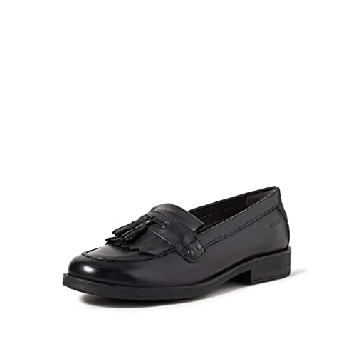 Geox Jr Agata A, Mocassini Bambine e ragazze, Nero (Black C9999), 29 EU