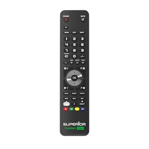 Offerta a tempo: Superior Electronics Freedom 1in1 USB-C, Telecomando Universale Programmabile per Un Dispositivo, Compatibile con TV, Televisori Smart, Decoder, DVD, Proiettori, Soundbar, VCR - Nero, SUPTUB001 - 0.00% da 10.04 € a 10.04 €