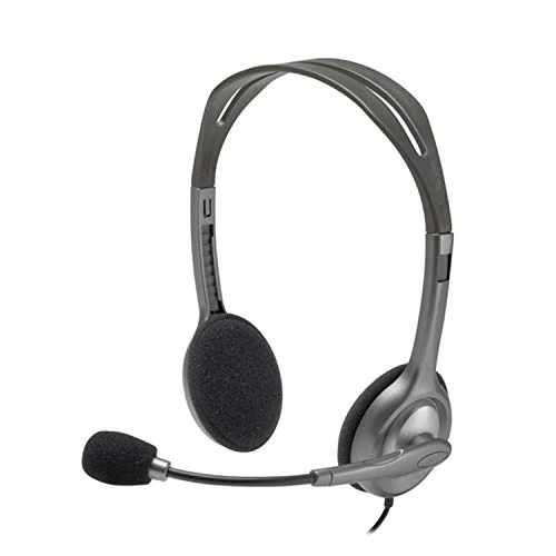 Zeitlich begrenztes Angebot: Logitech H111 Kopfhörer mit Mikrofon, Stereo-Headset, Verstellbares Mikrofon mit Rauschunterdrückung, Verstellbarer Kopfbügel, Audio/Mikrofon Dualanschluss mit zwei 3,5mm Klinken - Schwarz von 16.99 € auf 7.89 € (54% Rabatt)