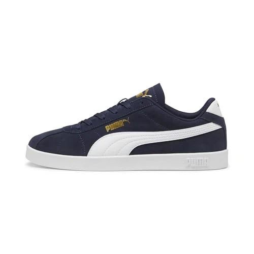 PUMA Club Ii Sneaker Unisex, Puma Navy-PUMA White-PUMA Gold., 4