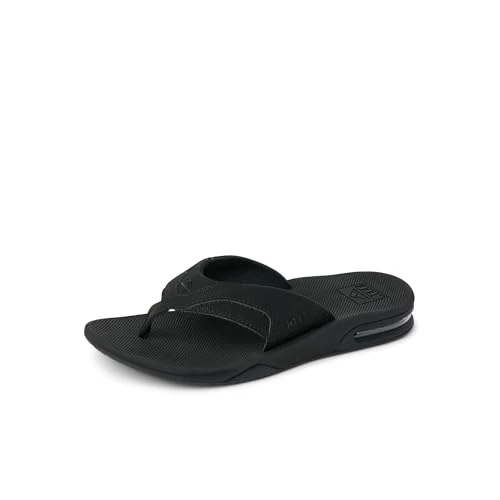 Zeitlich begrenztes Angebot: Reef FANNING, Herren Zehentrenner, Schwarz (All Black Alb), S EU (3 UK) von 61.88 € auf 44.76 € (28% Rabatt)