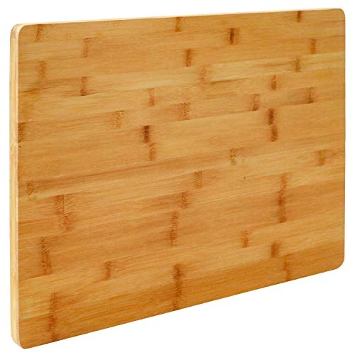 Zeitlich begrenztes Angebot: EYEPOWER Schneidebrett Holz XXL 2 cm dick - großes Bambus Schneidbrett 50×35 cm zum Wenden - stabile Holzplatte für Fleisch Gemüse Brot - hochwertiges Hackbrett aus Bambusholz für Küche und Haushalt von 24.99 € auf 24.99 € (0.