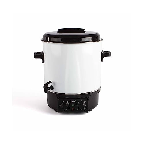 Stérilisateur De Bocaux Électrique Avec Robinet Et Minuteur 27l 1800w - DOM334