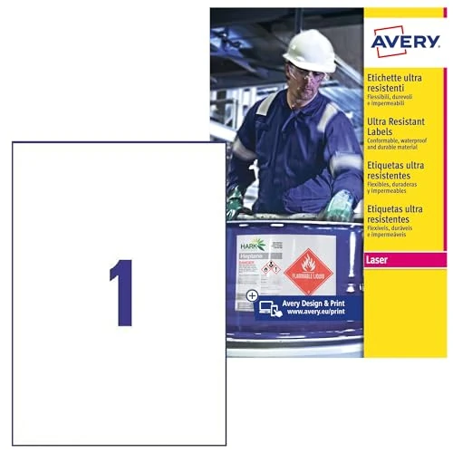 Offre limitée : Avery L7917-10 10 étiquettes blanches ultra-résistantes et étirables de 19.90 € à 19.90 € (0.00% de remise)
