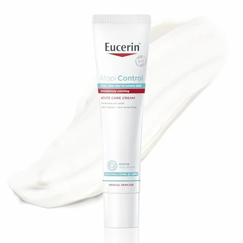 Offerta a tempo: Eucerin Atopi Control Crema Fasi Acute 40 ml, Crema dermatite atopica per il trattamento intensivo delle fasi acute, Trattamento eczema per un sollievo dal prurito per pelli secche e irritate - 29% da 18.90 € a 13.34 €