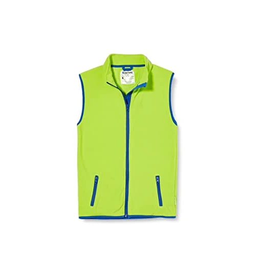 Limited-time offer: Playshoes Unisex Kid's Fleece Vest Coloured Offset Gilet, Green, 98 from 25.19 £ to 20.99 £ (save 16.67%)