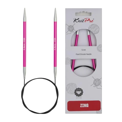 Offerta a tempo: Maglia PRO 80 cm x 5 mm Ferri da Maglia di Alluminio Zing Rose fissati Circolare - 0.00% da 10.05 € a 10.05 €