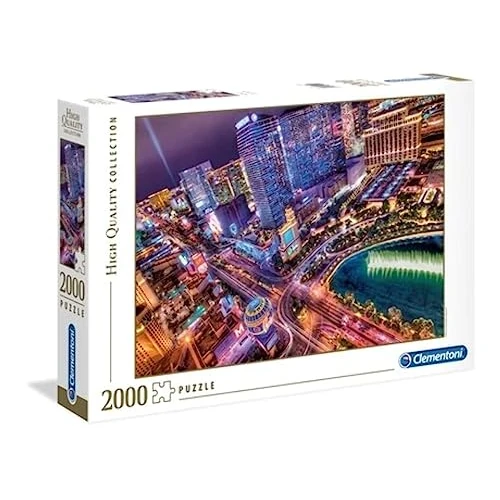 Offerta a tempo: Clementoni 32555 Collection Puzzle Las Vegas 2000 Pezzi, puzzle adulti — 37% da 18,56 € a 11,69 €