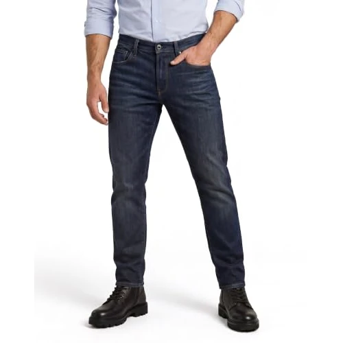 Offre limitée : G-STAR Homme Jean 3301 Regular Tapered, Bleu (DK Aged 51003-7209-89), 28W / 34L de 109.95 € à 69.30 € (37% de remise)