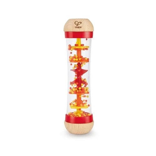 Offerta a tempo: Hape Cascata di Perline | Mini Bastone della Pioggia Musicale in Legno con Sonaglio, Rosso - 0.00% da 14.99 € a 14.99 €