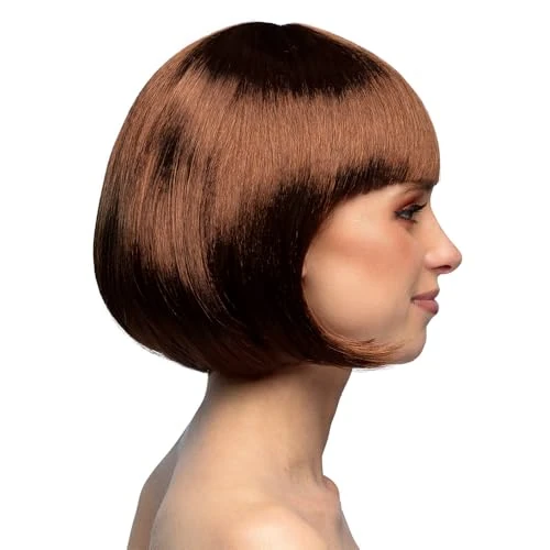 Offerta a tempo: Boland - Parrucca da cabaret, mezza lunga, bob con frange, capelli sintetici, acconciatura, festa a tema, carnevale, festa in maschera, costume - 0.00% da 14.99 € a 14.99 €