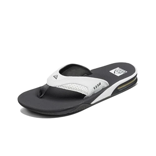 Offerta a tempo: Reef - Fanning, Flip-flop Uomo, Vari colori, grigio/bianco, 43 EU - 23% da 65.00 € a 49.90 €