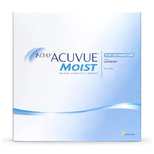 1-DAY ACUVUE® MOIST for ASTIGMATISM - Reemplazo Diario - protección UV - 90 lentes