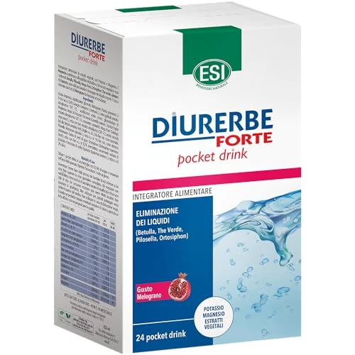 Limited offer: Esi Diurerbe Forte 24 Pocket Drink Taste Pomegranate from 14.53 EUR to 12.80 EUR (save 12%)
