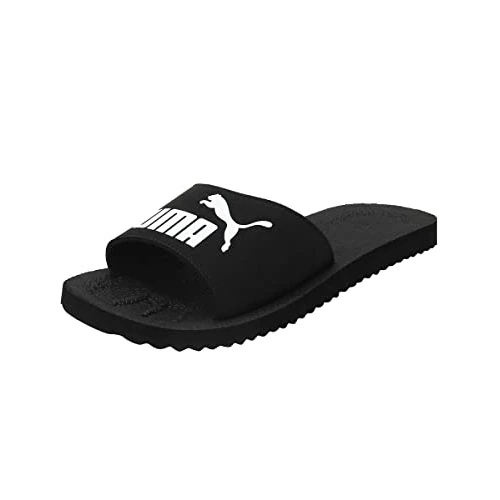 Oferta limitowana: Puma Uniseks Purecat Klapki, Czarny/Biały, 42 z 61.59 zł na 61.59 zł (oszczędź 0.00%)