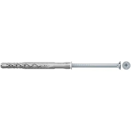 Offerta a tempo: Fischer Tasselli prolungati SXRL 10X200 T, 50 tasselli con 50 viti,Per: facciate, controsoffitti e sottostrutture per tetti in legno e metallo, cornici in legno, serramenti e finestre, 522705 - 0.00% da 83.50 € a 83.50 €