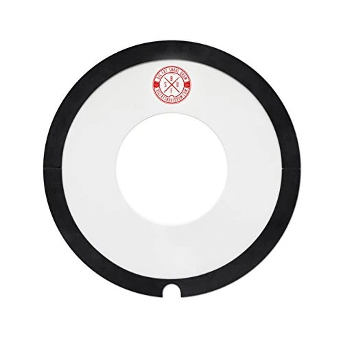 BIG FAT SNARE DRUM BFSD14-DON Steve Ciambella Testa Tamburo, 14-Pollici Dimensioni, Nero/Trasparente