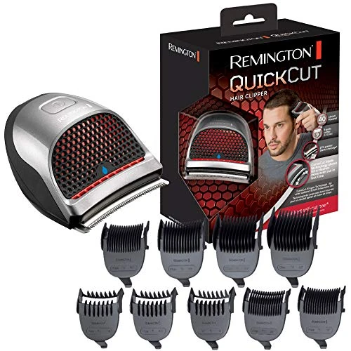 Offerta a tempo: Remington Tagliacapelli, lama tecnologia curvecut, Maneggevole, 9 Pettini Guida (1.5-15 mm), Ricaricabile/Rete, Lavabile, carica rapida 10 min, QuickCut HC4250 - 35% da 44.99 € a 29.15 €