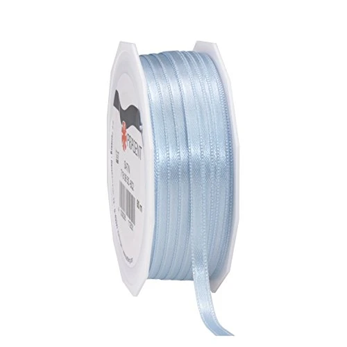 Offerta a tempo: PRÄSENT C.E. PATTBERG Nastro raso colore azzurro, nastro di raso per impacchettare regali, lungh. 50 m, largh. 6 mm, nastro per pacchi regalo, per decorare e bricolage, per varie occasioni - 0% da 7.94 € a 7.94 €